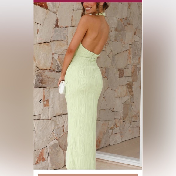 Toperth Pleated aysmmetrical front, maxi dress - Picture 3 of 7